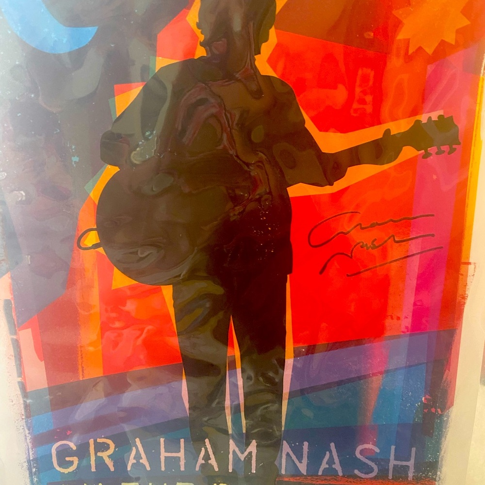 Graham Nash signed poster